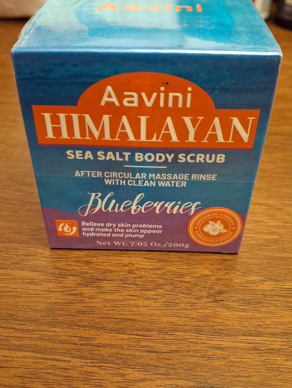 Aavini Himalayan Blueberries Sea Salt Body Scrub 200g New Sealed Box
